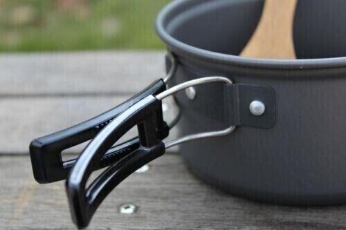 Portable Picnic Camping Cookware 18 Pcs Set 4-5 Person Pots and Pans Picnic Set