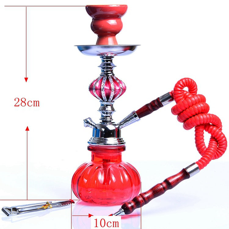 Handmade Traditional Style Gift 28cm Shisha Single Hose Hookah Set Small Size