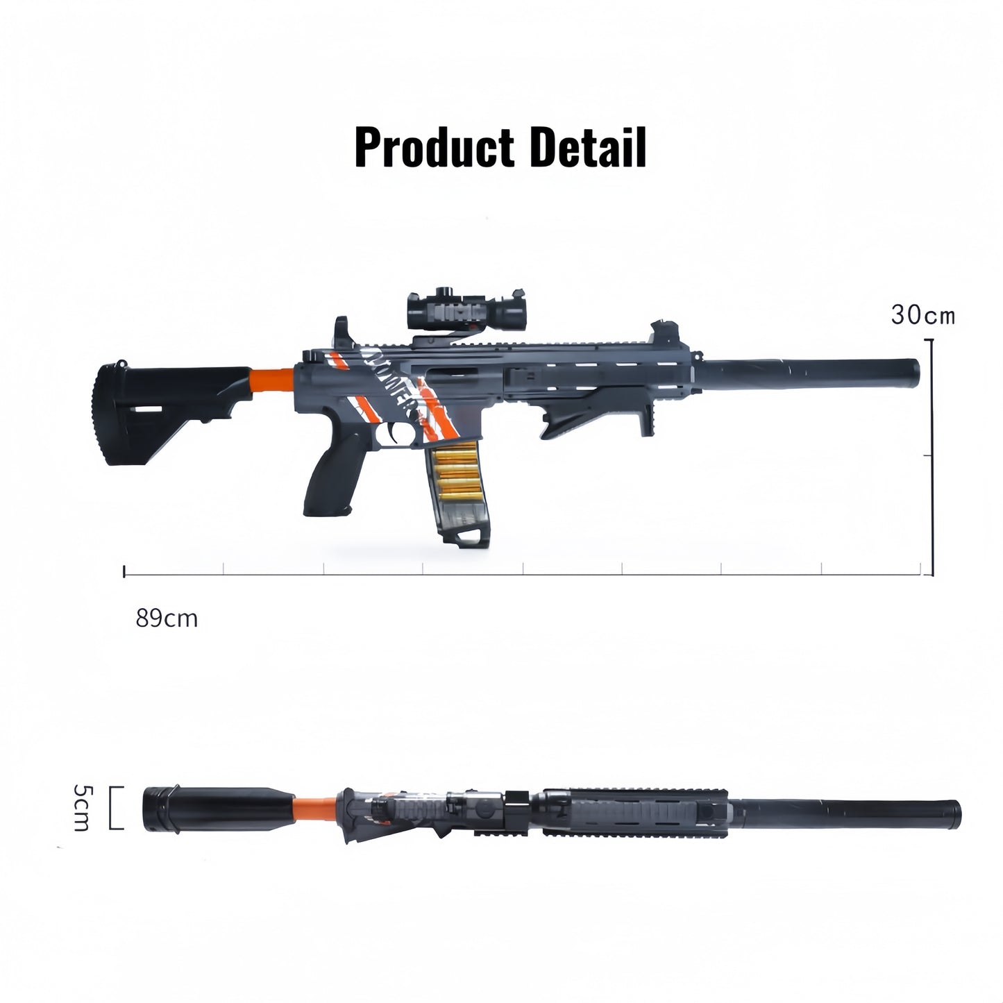 Kid Play Toy EVA Soft Foam Dart Blaster Manual & Electric Gun Shell Eject Effect