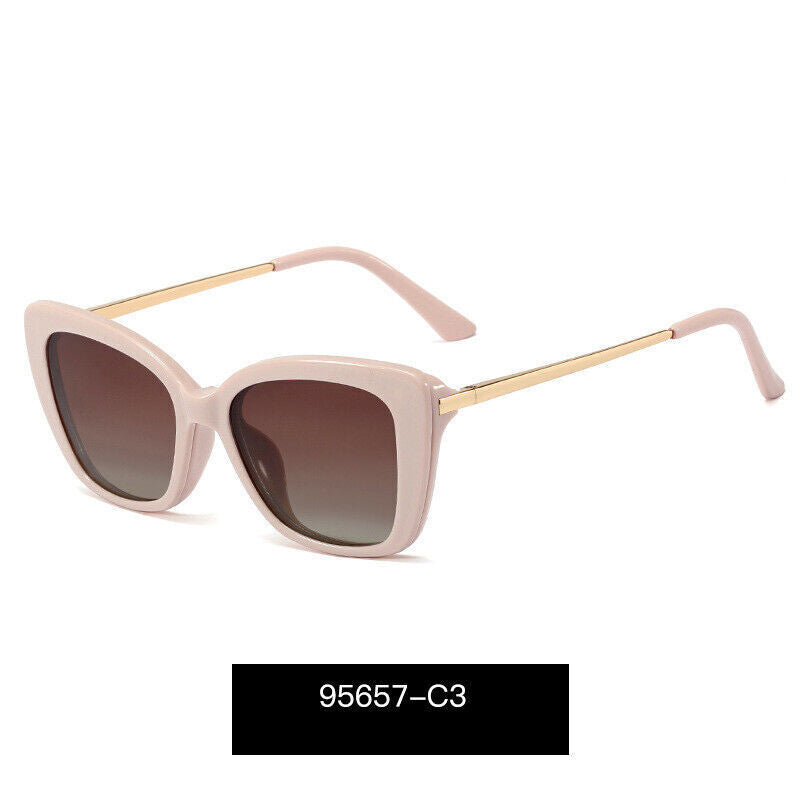 Women's UV400 Polarised Antiblue Light Magnetic Glasses Clips Sunglasses Set