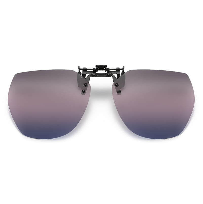 New Unisex Driving Fishing Polarized UV400 Protection Clip On Flip Up Sunglasses