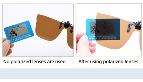 Fashion One-piece lens polarizing Multicolor Lens Retro Flip up Sunglasses Clip