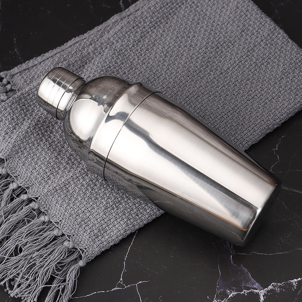 Mixer Cocktail Stainless Steel Three Stage Shaker Wine Coffee Milk Tea 550ML Cup