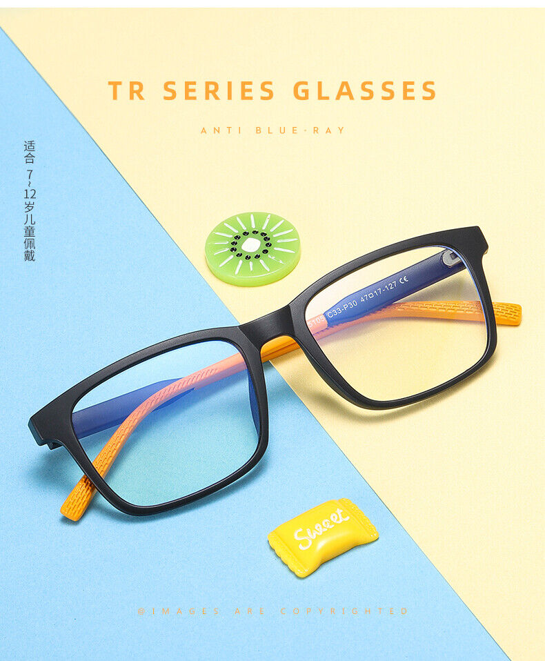 Multicolour Kids Fashion comfort Anti Blue light Children Eye Protection Glasses