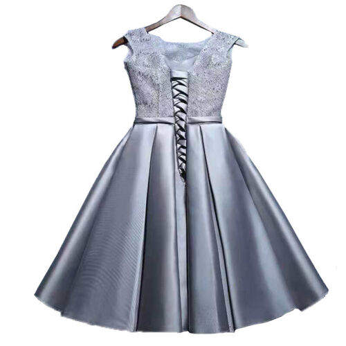 Women Lace Formal Wedding Evening Cocktail Prom Bridesmaid Ball Gown Dress