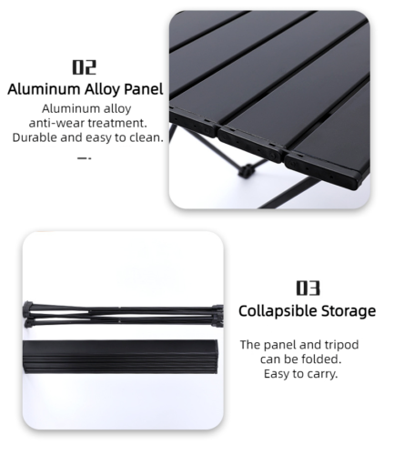 Outdoor Mini Portable Mountain Camping Barbecue Fishing Folding Table