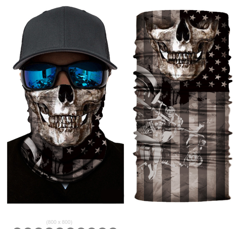 Cycling Camouflage Neck Gaiters Bandanas Fabric Motorcycle Face Masks Sunscreen