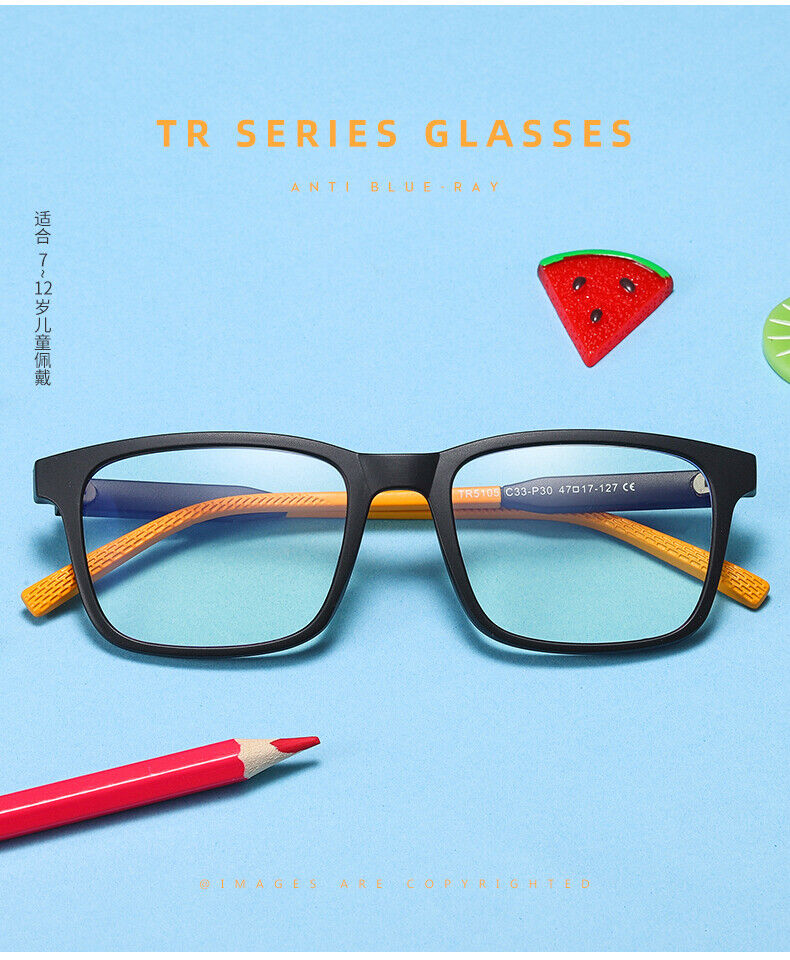 Multicolour Kids Fashion comfort Anti Blue light Children Eye Protection Glasses