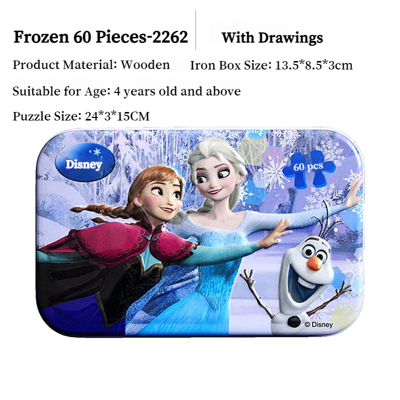 60 Pieces Jigsaw Puzzles Cartoon Frozen Puzzle Pieces Best Kids Gifts Toy