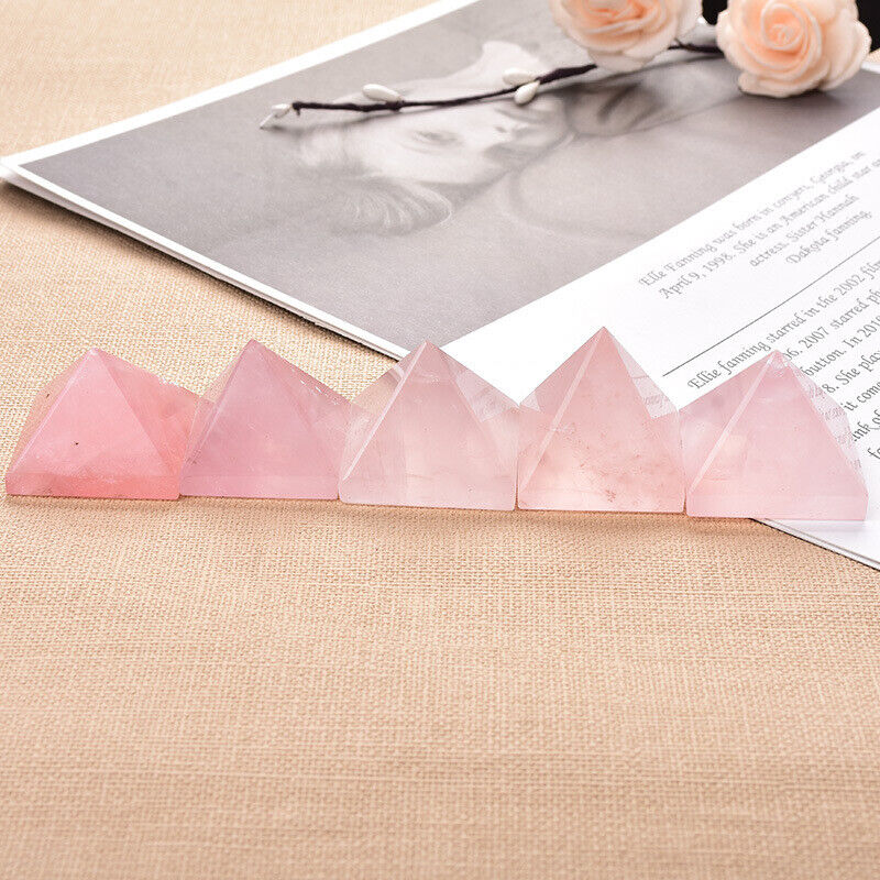 Small Size Natural Stone Crystal Pyramid Energy Gemstone Tower Home Decor Gifts