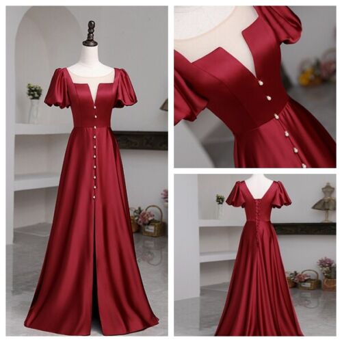 Women Formal Evening Wedding Long Maxi Cocktail Prom Bridesmaid Ball Gown Dress