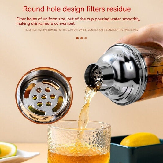 Cocktail Glass Shaker Cup Milk Tea Beer Lemon Hand Mixer Cup Coke Pot 400ML
