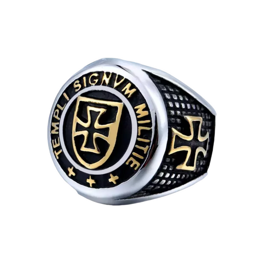 Men Domineering Design Vintage Medieval Holy Knight Templar Cross Blessing Rings # R271