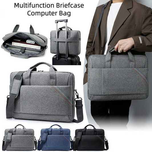 Unisex Lightweigh Large Capacity Oxford Cloth Shoulder Computer Bag Briefcase