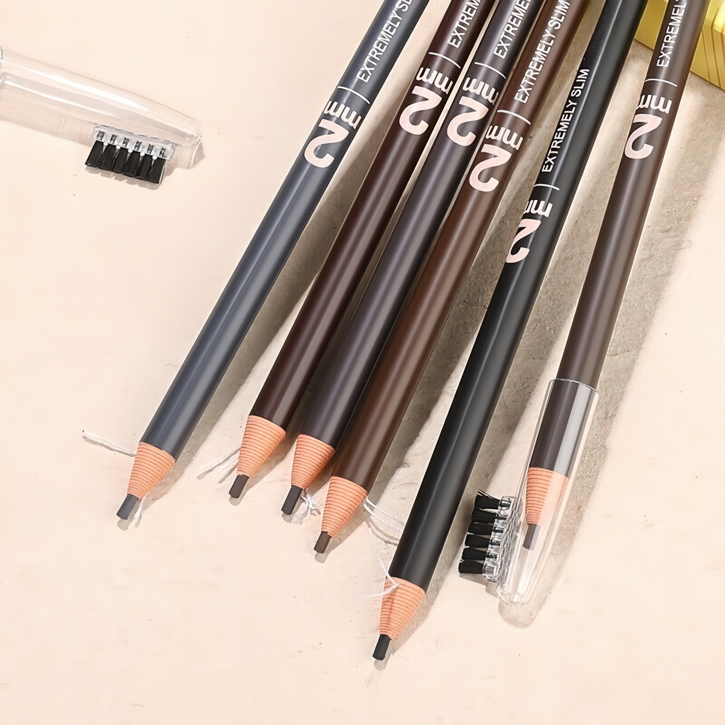 2mm Ultra Slim Eyebrow Pencil Waterproof Long-Lasting Peel String Refill - 6 Colour Options