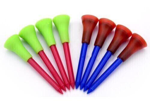 New Golf Tees 83mm Multi Color Plastic With Soft Rubber Cushion Top Quality