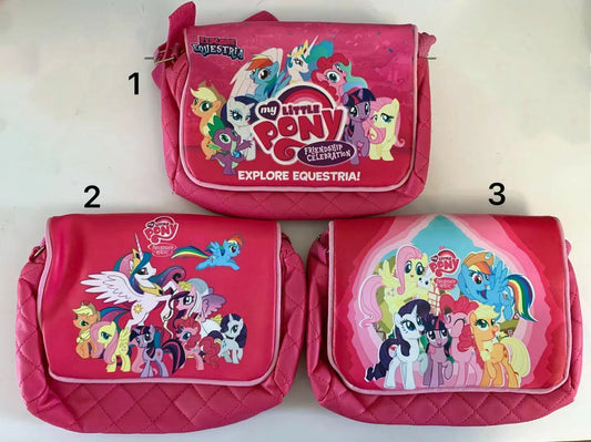 My Little Pony Frozen Elsa Anna hot Pink Kids Cross shoulder Bag gift