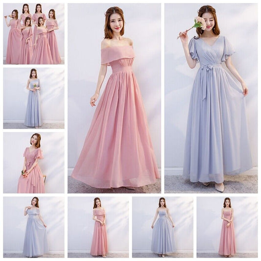 Women Fashion Evening Wedding Long Maxi Cocktail Prom Bridesmaid Ball Gown Dress