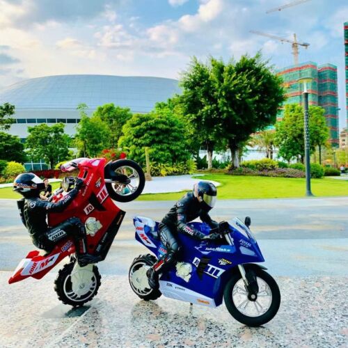 RC Self-Balancing Motorcycle Stunt Stand Remote Control Drift Motorbike Boy Gift