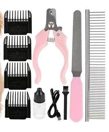 Pet Electric Clipper Pusher Hair Shave Claw Care Tool Nail Groom Grinder Dog Cat