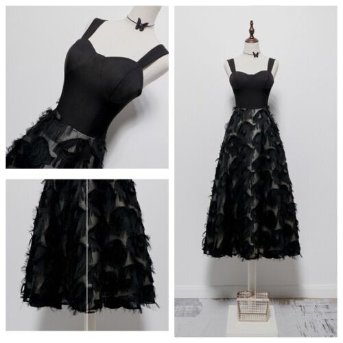 Women Formal Floral Evening Wedding Cocktail Prom Bridesmaid Ball Gown Dress