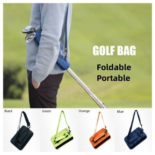 Portable Foldable Lightweight Golf Club Bag Lithe Travel Shoulder Handheld