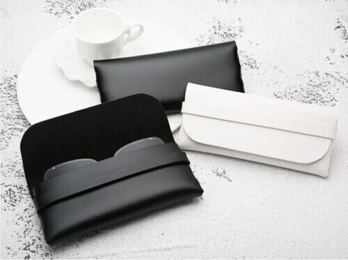 Unisex Myopia Glasses Case Durable Portable Leather Cassette Soft Bag