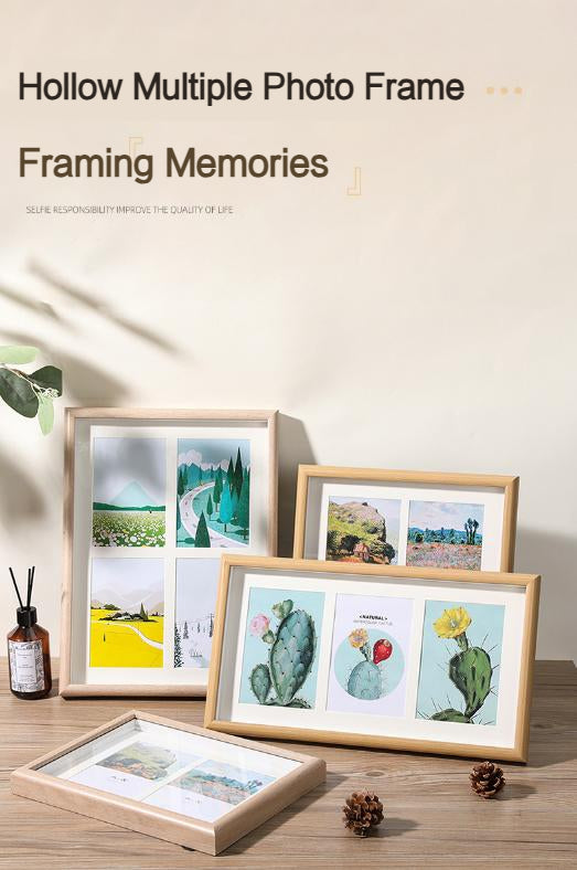 Fashion Collage Multi Openings Photos Hole Gallery Picture Frame Family Gift
