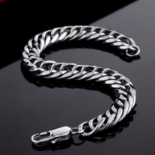 Retro Punk Biker Nordic Viking snake bone shape titanium steel bracelet Bangle