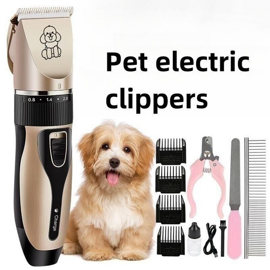 Pet Electric Clipper Pusher Hair Shave Claw Care Tool Nail Groom Grinder Dog Cat