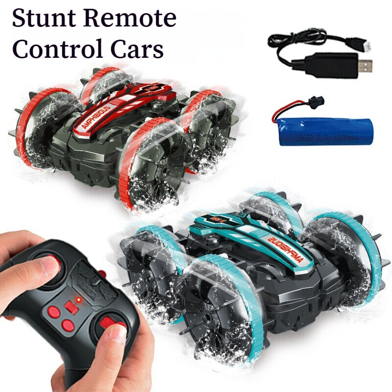 Amphibious Remote Control Car Stunt Double-sided Tumbling 2.4GHZ Kid's Toy Boy