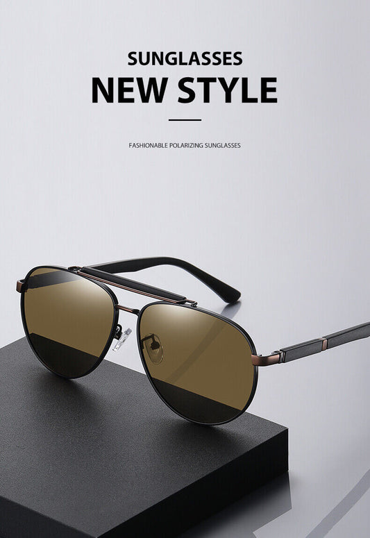 AU Unisex Fashion Anti UV400 Driving Fishing Quality Frame Polarized Sunglasses