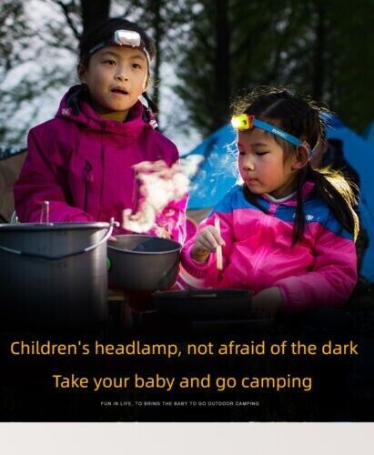 Children's Outdoor Headlights Children's Waterproof Adjustable LED Headlight
