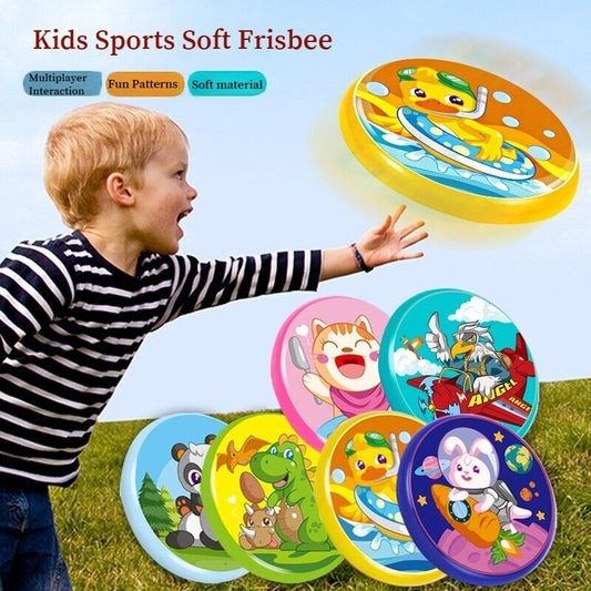 Children's Sports Frisbee PU Soft Rubber Flying Discs Hand Thrown Boomerang Toys