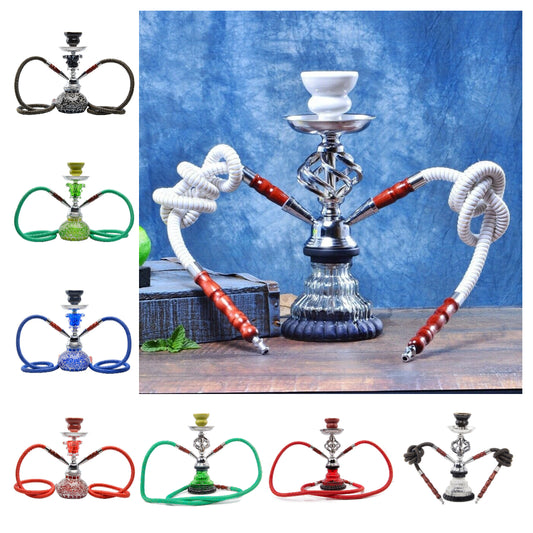 Traditional Gift Collectible One Size 2 Hose Premium Shisha Hookah Complete Set
