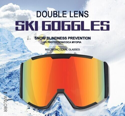 Unisex Fashion Windproof UV Protection Outdoor Ski Adults Multicoloured Goggles