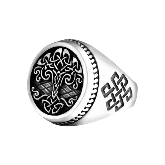 Men Kabbalistic Tree of Life Ring Philosophical Insight Meditation Spiritual Growth Rings # R289
