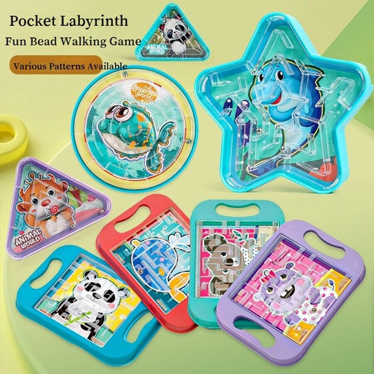 Educational Toys Children's Palm Labyrinth Ball Mini Games Pentagram Animals