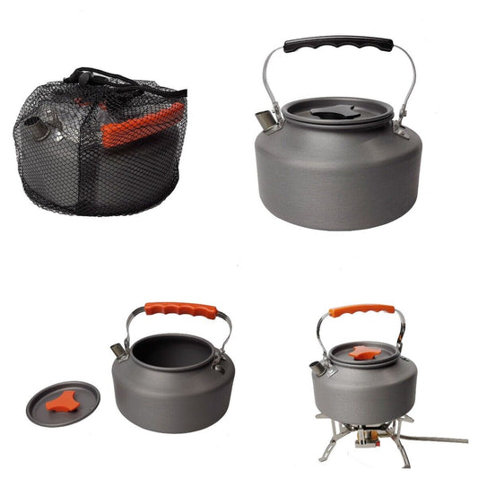 Outdoor Camping Hard Aluminium Oxide 1.1L Kettle Portable Boil Teapot Coffee Pot
