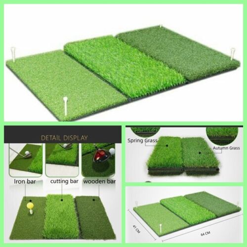 Golf Non Slip Batting Rubber Strike Swing Portable Pad Practice Hitting Mat