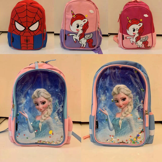 New Boy Girl Children‘s Preschool Kindergarten k=Kids Spider Man Backpack Captain