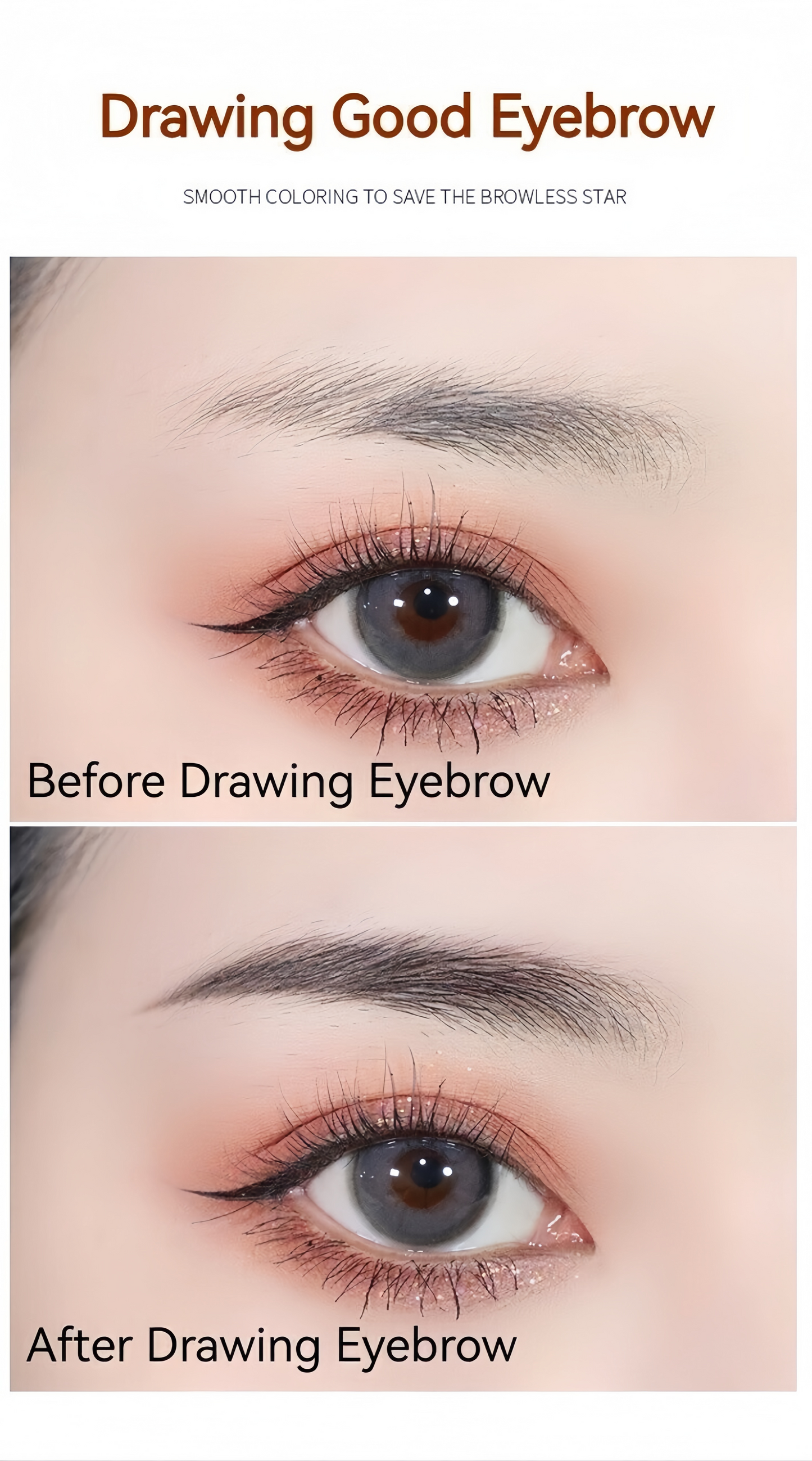 2mm Ultra Slim Eyebrow Pencil Waterproof Long-Lasting Peel String Refill - 6 Colour Options