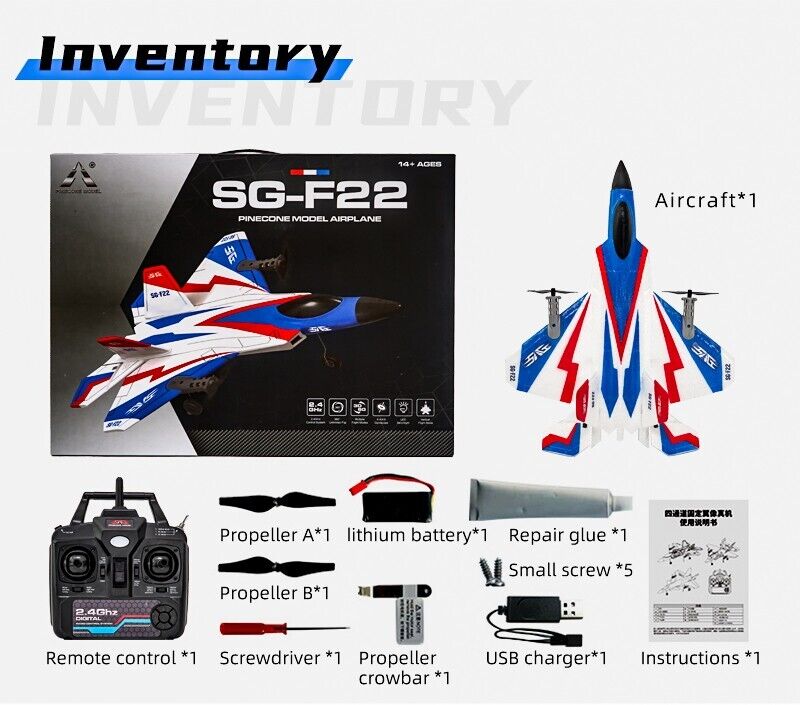 Aerobatic Fighter SG-F22 Aeromodelling Fixed Wing Toys Remote Control Aircraft