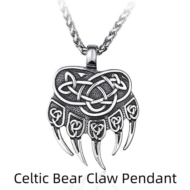 Unisex Mix Theme Stainless Steel Pendant Retro Viking Titanium Punk Necklace