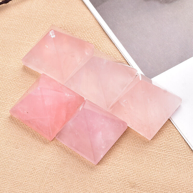 Small Size Natural Stone Crystal Pyramid Energy Gemstone Tower Home Decor Gifts