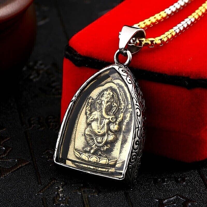 Unisex Vintage Punk Retro Mix Theme Titanium Stainless Steel Pendant Necklace