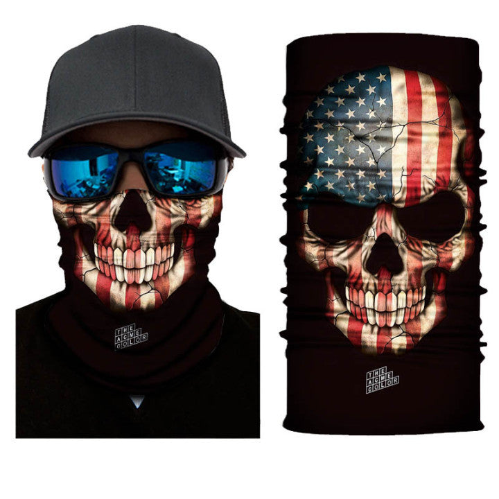 Biker Motorcycle Cycling Face Mask Shield Protective Neck Tube Scarf Headband