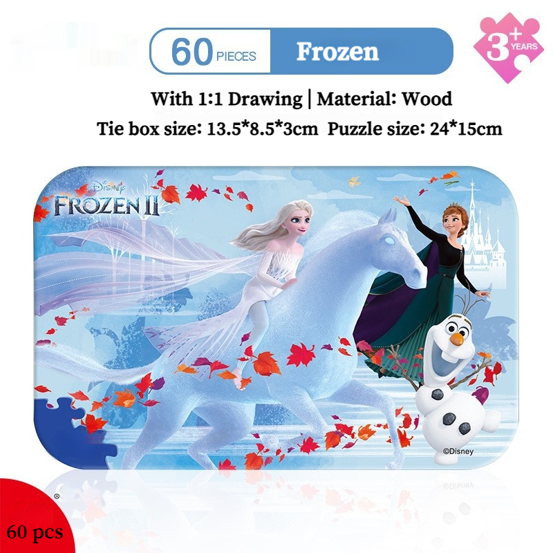 60 Pieces Jigsaw Puzzles Cartoon Frozen Puzzle Pieces Best Kids Gifts Toy