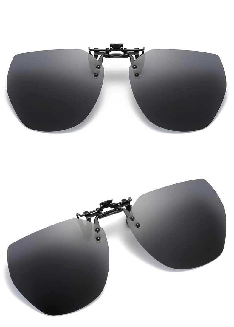 New Unisex Driving Fishing Polarized UV400 Protection Clip On Flip Up Sunglasses
