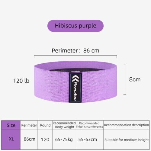 Women's Fitness Yoga Squat Sports Bandage Hip Training Aid Nonslip Elastic Band
